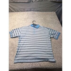 Bugatchi Uomo Polo Shirt Men's Striped Short Sleeve Casual Made in Italy